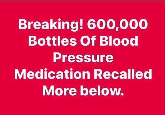 600,000 Bottles Of Blood
