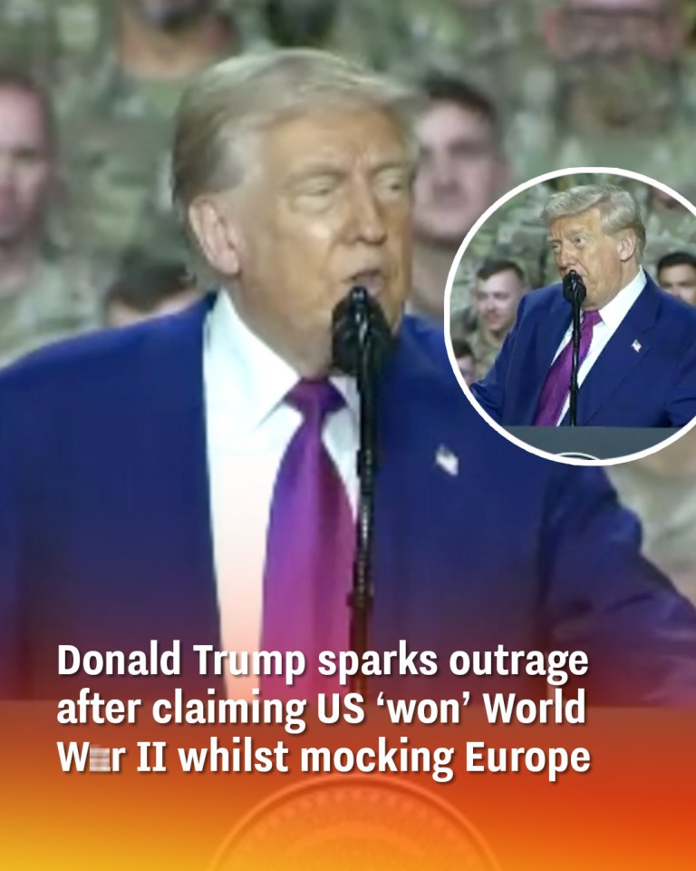 Donald Trump sparks outrage after claiming US ‘won’ World War II whilst mocking Europe