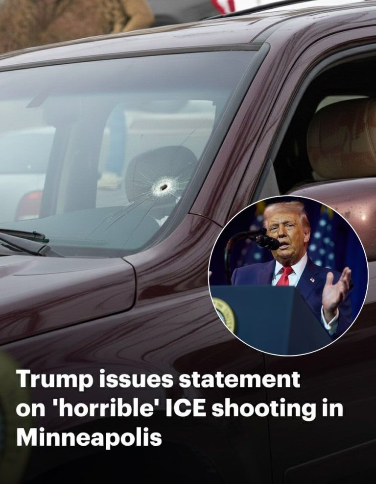 After Minneapolis ICE Shooting, Trump Calls the Driver “Disorderly” and Blames Political Agitators