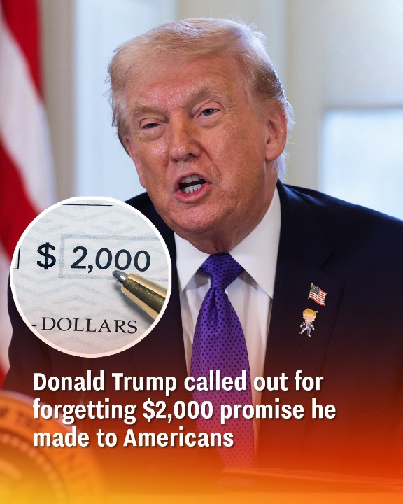 Donald Trump called out for forgetting $2,000 promise he made to Americans