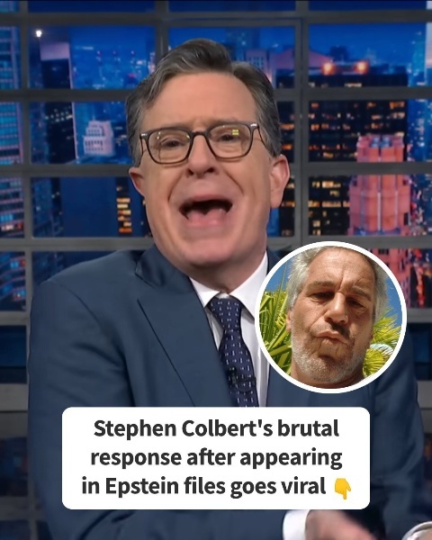 Viral: Colbert’s savage response following his mention in Epstein files